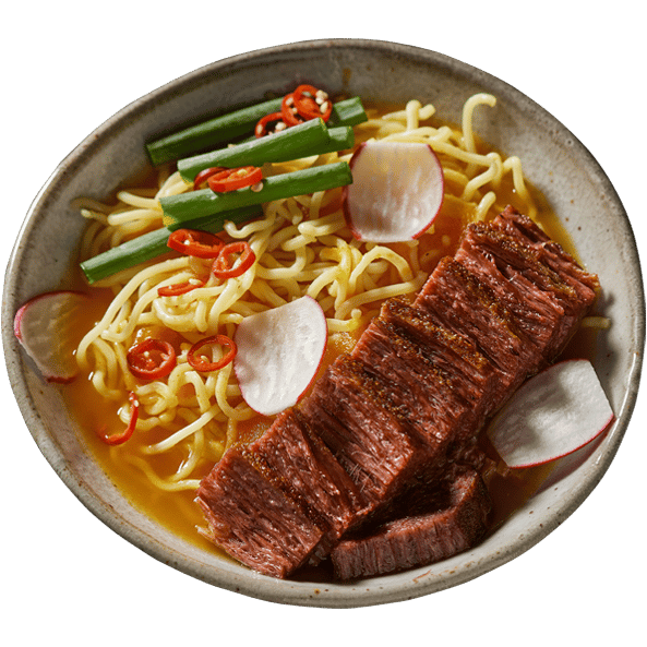 Ramen au Bavette de bœuf